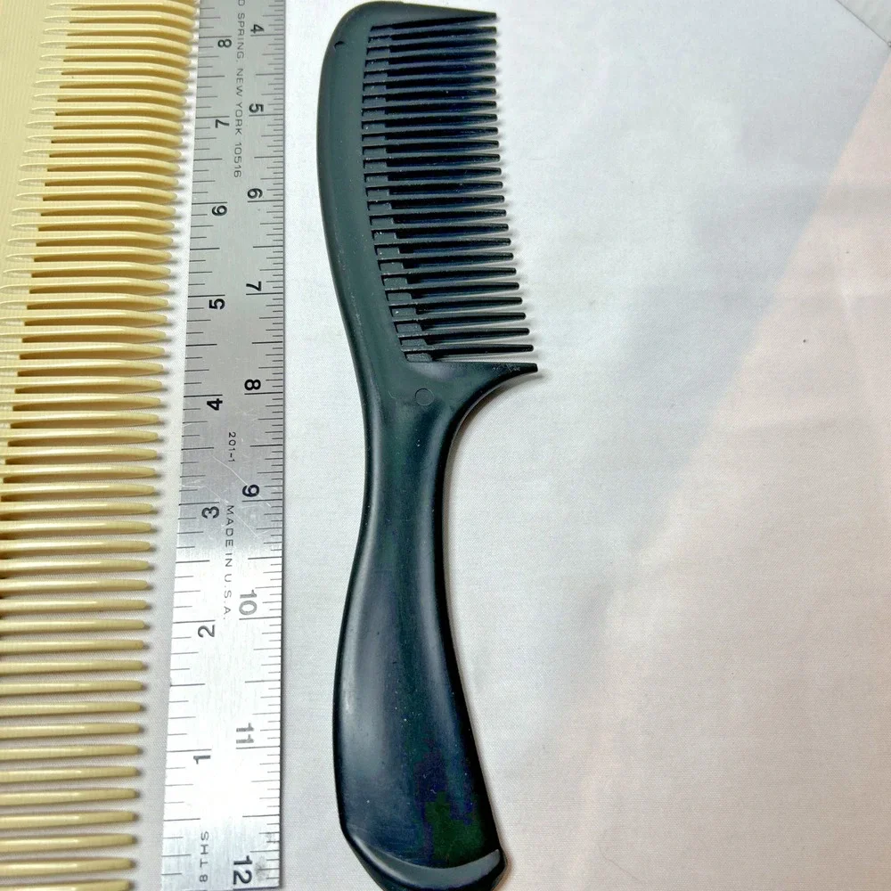 Lot of 4 Vintage Styling Hair Combs DU PONT‎ Nylon Gayla Rat Tail